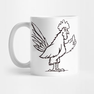 Funny Rooster With Attitude Joke Mug